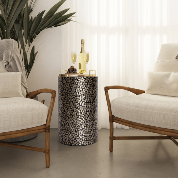 Dakota Fields Austell Drum End Table Wayfair